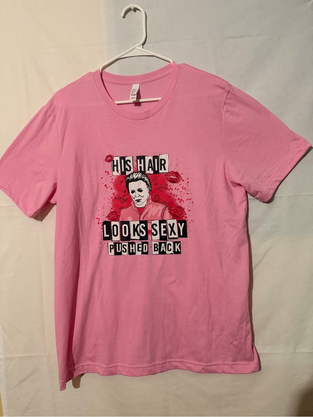 Michael Myers Pink Bella Canvas Shirt - Mean Girls Quote- Halloween
